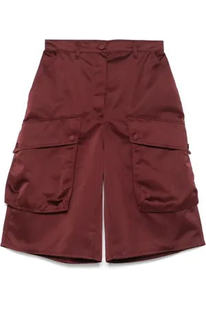 Nº21 Shorts, Dame, Brun, XL, Uld, Stilfulde Bermuda Shorts