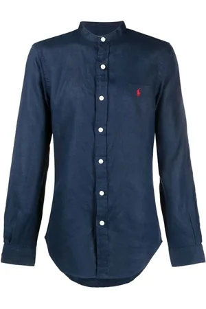 Ralph Lauren Skjorte, Herre, Blå, M, Bomuld, Newport Navy Skjorte