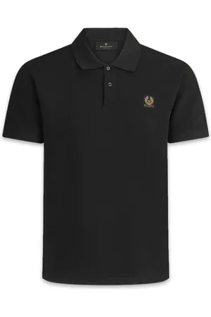 Belstaff Top, Herre, Sort, L, Bomuld, Diskret Stil Sort Bomulds Piqué Polo