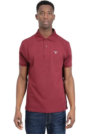 Barbour Top, Herre, Rød, S, Bomuld, Polo Shirt Tartan Pique Polo