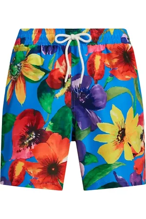 Ralph Lauren Badetøj, Herre, Flerfarvet, M, Blomstrede Badeshorts