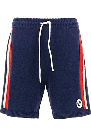 Gucci Shorts, Dame, Blå, M, Uld, Stilfulde Bermuda Shorts