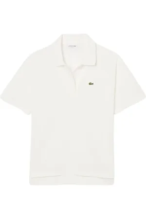 Lacoste Top, Dame, , XL, Bomuld, Bomuld Polo Skjorte med Krokodille Broderi