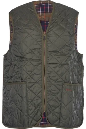 Barbour Jakke, Herre, Grøn, 2XL, Nylon, Quilted Sleeveless Jacket