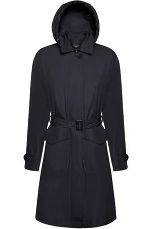 Geox Frakke, Dame, Blå, L, Uld, Trenchcoat