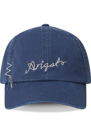 Axel Arigato Tilbehør, unisex, Blå, ONE SIZE, Bomuld, Seam Distressed Cap