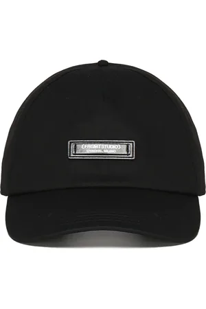 Moncler Tilbehør, Herre, Sort, ONE SIZE, Bomuld, Sort Bomuld Gabardine Lærred Hat