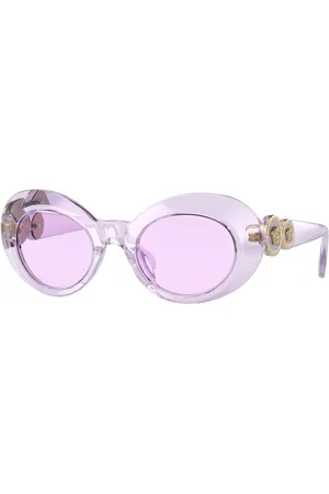 VERSACE Tilbehør, unisex, Lilla, 45 MM, Junior Solbriller Transparent Violet/Light Violet