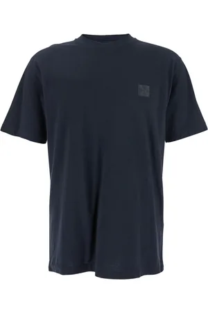 Stone Island Top, Herre, Blå, L, Bomuld, Jersey Basic T-shirts og Polos