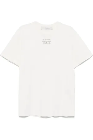 Golden Goose Top, Herre, Hvid, L, Uld, Stilfuld T-shirt