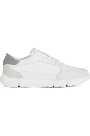 Geox Sko, Herre, Hvid, 43 EU, Læder, Adacter Sneakers