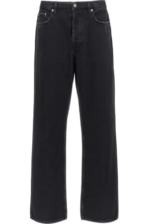 Golden Goose Jeans, Herre, Sort, W30, Uld, Raw-Cut Edge Jeans