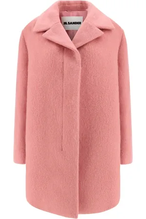 Jil Sander Frakke, Dame, Lyserød, XL, Uld, Wool Kaban Coat