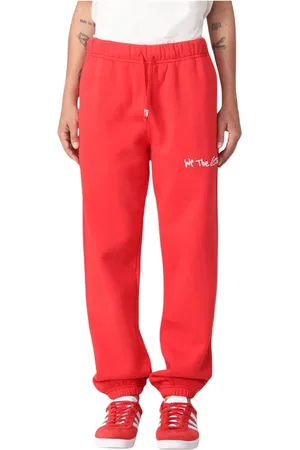 Autry Bukser, Dame, Rød, M, Bomuld, Cotton Logo Drawstring Bukser