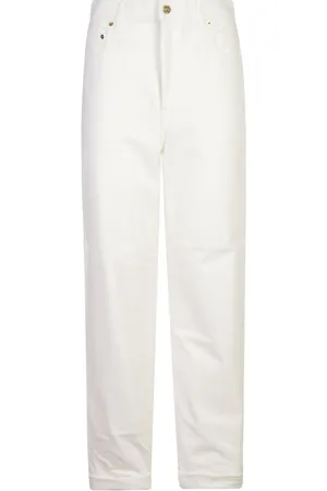 Golden Goose Jeans, Dame, Hvid, W27, Bomuld, Straight Leg Jeans