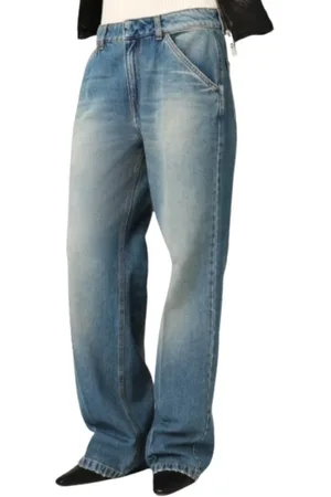 Bash Jeans, Dame, Blå, XL, Bomuld, Let Brugte Jeans Straight Fit