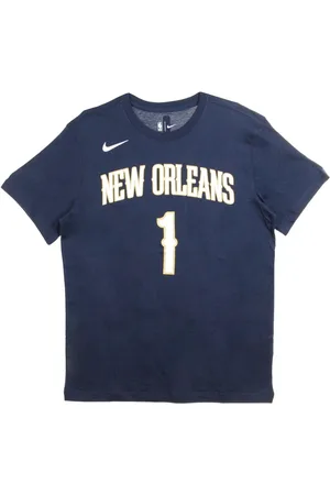 Nike Top, Herre, Blå, L, Bomuld, Zion Williamson NBA T-shirt