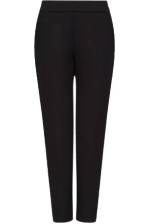 Armani Exchange Bukser, Dame, Sort, L, Croppede Bukser i Viskose, Sort
