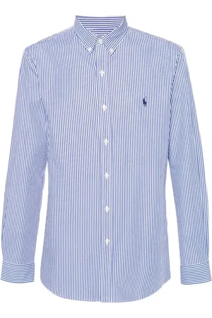 Ralph Lauren Skjorte, Herre, Blå, M, Bomuld, Casual Skjorte