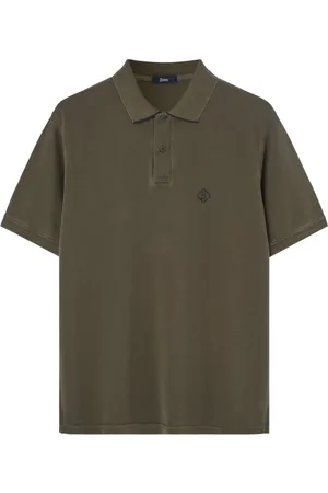 HERNO Top, Herre, Grøn, XL, Uld, Polo Shirt