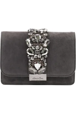 Alma en Pena Taske, Dame, Sort, ONE SIZE, Uld, Crossbody-taske med smykkedetaljer