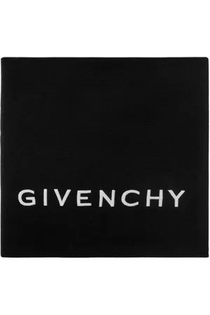 Givenchy Tilbehør, Dame, Sort, ONE SIZE, Uld, Scarf med logo