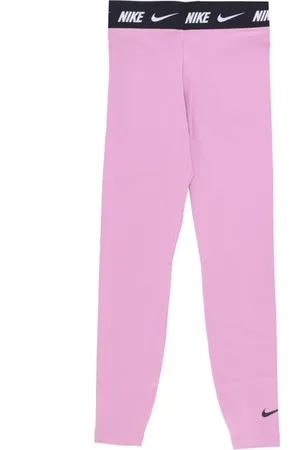 Nike Sport, Dame, Lyserød, XS, Bomuld, Træningsleggings med høj talje