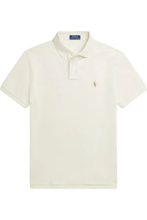 Ralph Lauren Top, Herre, Hvid, L, Bomuld, Mesh Polo Shirt