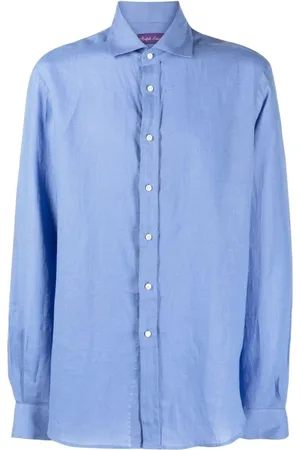 Ralph Lauren Skjorte, Herre, Blå, XL, Linned, Archer Linen Sport Shirt