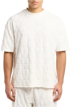 Carlo Colucci Top, Herre, Hvid, L, Bomuld, Herre Hvid T-shirt Rund Hals