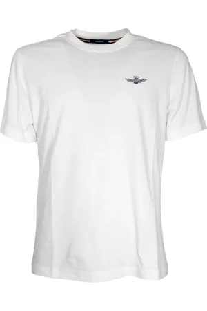 Aeronautica Militare Top, Herre, Hvid, 2XL, Bomuld, Klassisk T-shirt