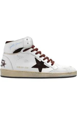 Golden Goose Sko, Herre, Hvid, 44 EU, Uld, Sky Star High-Top Sneakers