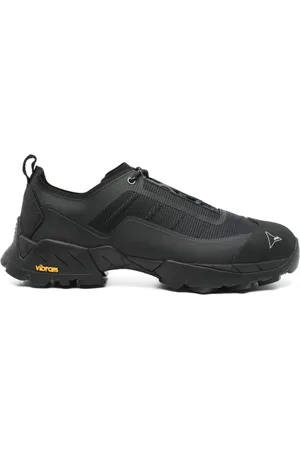 ROA Sko, Herre, Sort, 41 EU, Uld, Sorte Sneakers med Tape Tåkappe