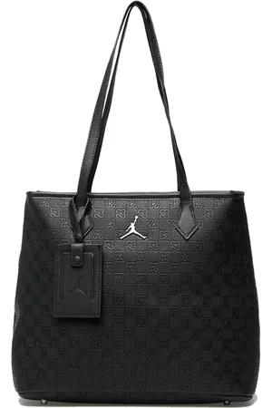 Nike Taske, Dame, Sort, ONE SIZE, Uld, Elegant Sort Håndtaske med Monogram
