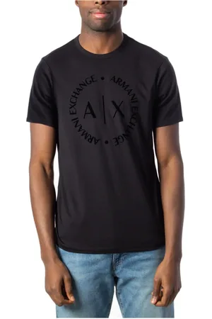 Armani Exchange Top, Herre, Sort, XL, Bomuld, Bomulds-T-shirt