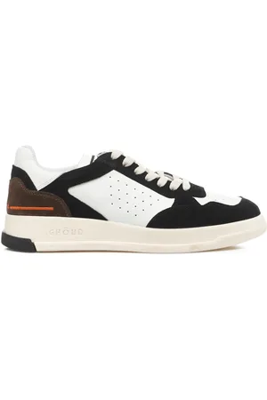 Ghoud Sko, Herre, Hvid, 40 EU, Læder, Sneakers med kontrasterende hæl