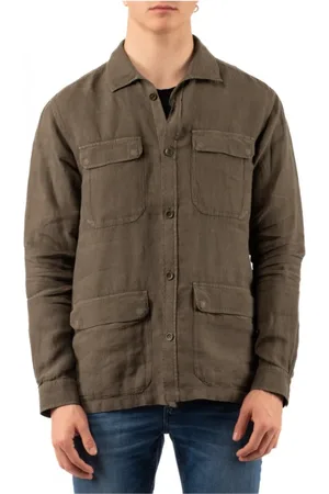 HERNO Jakke, Herre, Grøn, XL, Uld, Stilfuld Blouson Jakke