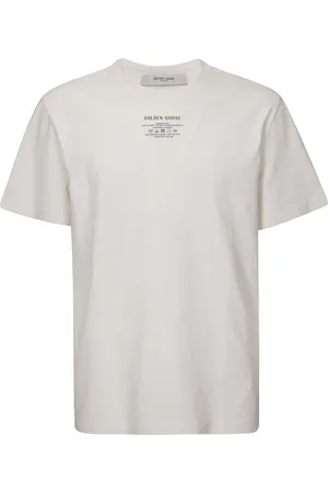 Golden Goose Top, Herre, Hvid, XL, Bomuld, Journey Regular Bomulds T-shirt