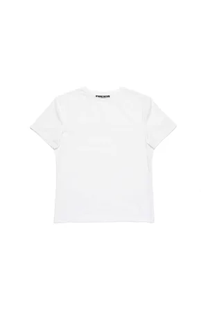 Acne Studios Top, Herre, Hvid, XL, Bomuld, Hvid Face Logo T-shirt