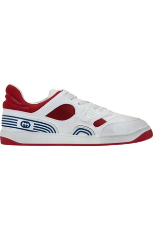 Gucci Sko, Herre, Hvid, 47 EU, Læder, Lace-Up Sneakers