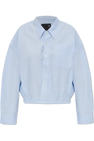 R13 Bluser & Skjorter, Dame, Blå, M, Bomuld, Loose-fit bomuldstop