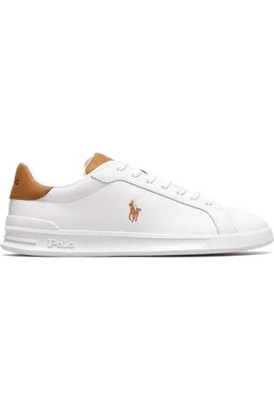 Ralph Lauren Sko, Herre, Hvid, 41 EU, Læder, Classic Heritage Court II Sneakers