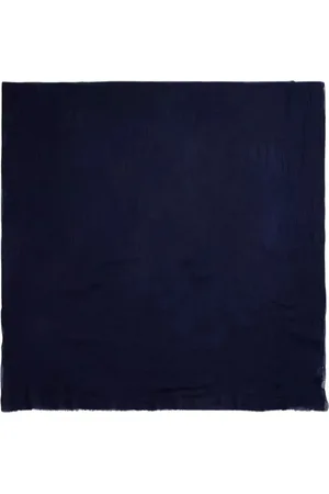 Ralph Lauren Tilbehør, Dame, Blå, ONE SIZE, Uld, Navy Uldtørklæde