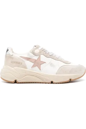 Golden Goose Sko, Dame, Hvid, 39 EU, Læder, Running Sole Leather Low Top Sneakers