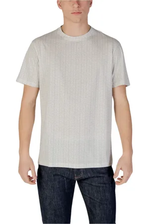 Armani Exchange Top, Herre, , L, Bomuld, Rundhals T-shirt i bomuld med korte ærmer