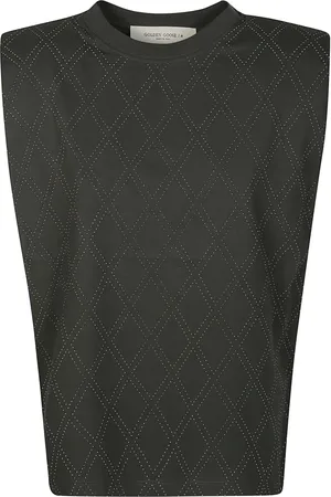 Golden Goose Top, Dame, Grå, S, Uld, Sleeveless Strappy Top