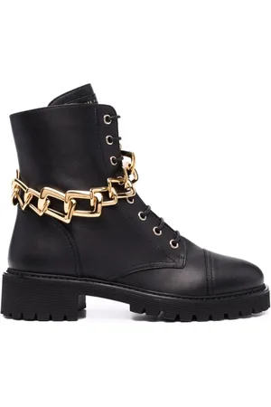 Giuseppe Zanotti Sko, Dame, Sort, 36 EU, Læder, Biker Støvler