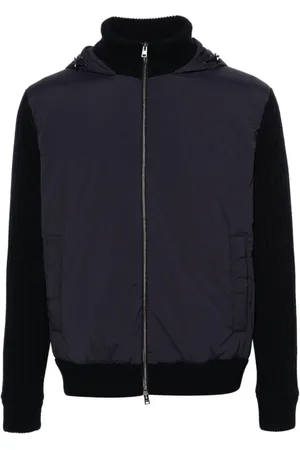 HERNO Strik, Herre, Blå, 2XL, Uld, Blå Uld Cardigan