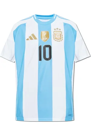 adidas Top, Herre, Blå, M, Polyester, T-shirt med Argentinas landsholds emblem