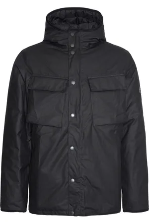 Barbour Jakke, Herre, Sort, XL, Bomuld, Longwell Waxed Jakke